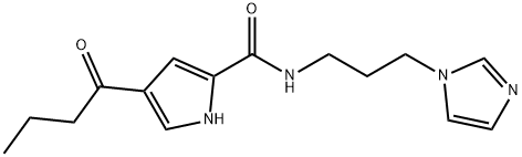 4-BUTYRYL-N-[3-(1H-IMIDAZOL-1-YL)PROPYL]-1H-PYRROLE-2-CARBOXAMIDE Struktur