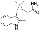 2-[2,2-DIMETHYL-3-(2-METHYL-1H-INDOL-3-YL)CYCLOPROPYL]ACETAMIDE Struktur