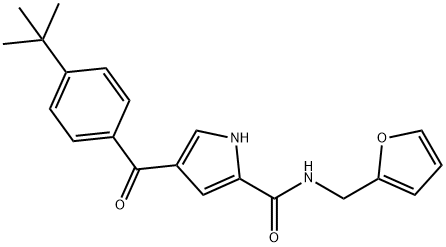 4-[4-(TERT-BUTYL)BENZOYL]-N-(2-FURYLMETHYL)-1H-PYRROLE-2-CARBOXAMIDE Struktur