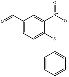 3-NITRO-4-(PHENYLSULFANYL)BENZENECARBALDEHYDE Struktur