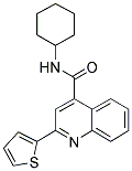 N-CYCLOHEXYL-2-THIEN-2-YLQUINOLINE-4-CARBOXAMIDE Struktur