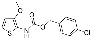 4-CHLOROBENZYL N-(3-METHOXY-2-THIENYL)CARBAMATE Struktur