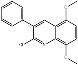 2-CHLORO-5,8-DIMETHOXY-3-PHENYLQUINOLINE Struktur