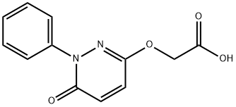 2-[(6-OXO-1-PHENYL-1,6-DIHYDRO-3-PYRIDAZINYL)OXY]ACETIC ACID Struktur