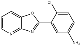 4-CHLORO-3-OXAZOLO[4,5-B]PYRIDIN-2-YL-PHENYLAMINE Struktur