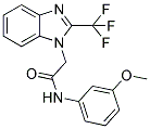 N-(3-METHOXYPHENYL)-2-[2-(TRIFLUOROMETHYL)-1H-1,3-BENZIMIDAZOL-1-YL]ACETAMIDE Struktur