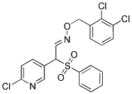 2-(6-CHLORO-3-PYRIDINYL)-2-(PHENYLSULFONYL)ACETALDEHYDE O-(2,3-DICHLOROBENZYL)OXIME Struktur