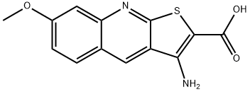 3-AMINO-7-METHOXY-THIENO[2,3-B]QUINOLINE-2-CARBOXYLIC ACID Struktur