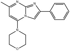 7-METHYL-5-MORPHOLINO-2-PHENYLIMIDAZO[1,2-A]PYRIMIDINE Struktur