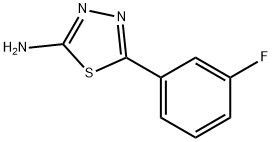 5-(3-FLUOROPHENYL)-1,3,4-THIADIAZOL-2-AMINE Structure