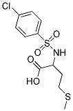 2-(4-CHLORO-BENZENESULFONYLAMINO)-4-METHYLSULFANYL-BUTYRIC ACID Struktur