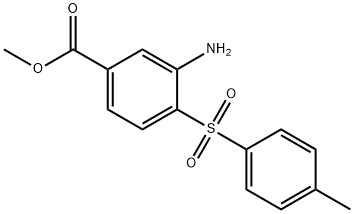 METHYL 3-AMINO-4-[(4-METHYLPHENYL)SULFONYL]BENZENECARBOXYLATE Struktur