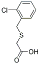 [(2-CHLOROBENZYL)THIO]ACETIC ACID Struktur