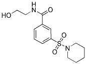 N-(2-HYDROXY-ETHYL)-3-(PIPERIDINE-1-SULFONYL)-BENZAMIDE Struktur