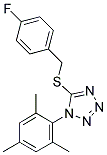 5-[(4-FLUOROBENZYL)THIO]-1-MESITYL-1H-TETRAZOLE Struktur