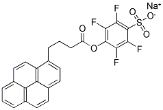 1-PYRENEBUTANOIC ACID, STP ESTER, SODIUM SALT Struktur