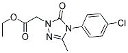 ETHYL 2-[4-(4-CHLOROPHENYL)-3-METHYL-5-OXO-4,5-DIHYDRO-1H-1,2,4-TRIAZOL-1-YL]ACETATE Struktur