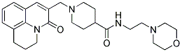 1-[(2,3-DIHYDRO-5-OXO-(1H,5H)-BENZO[IJ]QUINOLIZIN-6-YL)METHYL]-N-(2-MORPHOLINOETHYL)PIPERIDINE-4-CARBOXAMIDE Struktur