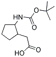 BOC-2-AMINOCYCLOPENTANEACETIC ACID Struktur