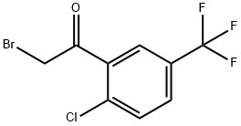 2-CHLORO-5-(TRIFLUOROMETHYL)PHENACYL BROMIDE Struktur