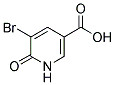 5-BROMO-6-OXO-1,6-DIHYDRO-3-PYRIDINECARBOXYLIC ACID Struktur