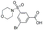 3-BROMO-5-(MORPHOLINE-4-SULFONYL)-BENZOIC ACID Struktur