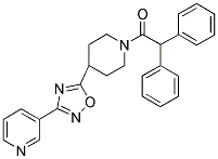 1-(2,2-DIPHENYL-1-OXOETHYL)-4-[3-(PYRIDIN-3-YL)-1,2,4-OXADIAZOL-5-YL]PIPERIDINE Structure