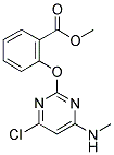 2-[[4-CHLORO-6-(METHYLAMINO)PYRIMIDIN-2-YL]OXY]BENZOIC ACID, METHYL ESTER Struktur