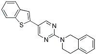 2-[5-(1-BENZOTHIEN-2-YL)PYRIMIDIN-2-YL]-1,2,3,4-TETRAHYDROISOQUINOLINE Struktur