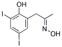 (3,5-DIIODO-2-HYDROXYPHENYL)ACETONE OXIME Struktur