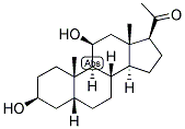 5-BETA-PREGNAN-3-BETA, 11-BETA-DIOL-20-ONE Struktur