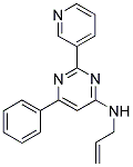 N-ALLYL-6-PHENYL-2-PYRIDIN-3-YLPYRIMIDIN-4-AMINE Struktur