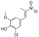 1-(3-CHLORO-4-HYDROXY-5-METHOXYPHENYL)-2-NITROPROPENE Struktur