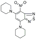 4-NITRO-5,7-DIPIPERIDIN-1-YL-2,1,3-BENZOTHIADIAZOLE Struktur