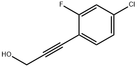 3-(4-CHLORO-2-FLUOROPHENYL)-2-PROPYN-1-OL Struktur