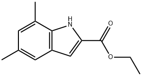 5,7-DIMETHYL-1H-INDOLE-2-CARBOXYLIC ACID ETHYL ESTER Struktur