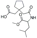 [1-(2-([1-(METHOXYCARBONYL)-3-METHYLBUTYL]AMINO)-2-OXOETHYL)CYCLOPENTYL]ACETIC ACID Struktur