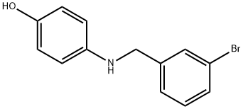 4-((3-BROMOBENZYL)AMINO)PHENOL Struktur