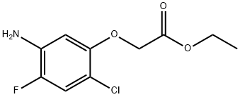 ETHYL 2-(5-AMINO-2-CHLORO-4-FLUOROPHENOXY)ACETATE Struktur