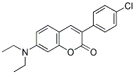 3(4'-CHLOROPHENYL)-7-DIETHYLAMINOCOUMARIN Struktur