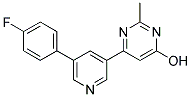 6-[5-(4-FLUOROPHENYL)PYRIDIN-3-YL]-2-METHYLPYRIMIDIN-4-OL Struktur