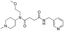 N-(2-METHOXYETHYL)-N-(1-METHYLPIPERIDIN-4-YL)-4-OXO-4-((PYRIDIN-3-YLMETHYL)AMINO)BUTANAMIDE Struktur