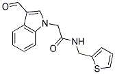 2-(3-FORMYL-1H-INDOL-1-YL)-N-(2-THIENYLMETHYL)ACETAMIDE Struktur