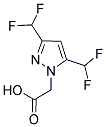 (3,5-BIS-DIFLUOROMETHYL-PYRAZOL-1-YL)-ACETIC ACID Struktur