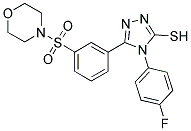 4-(4-FLUORO-PHENYL)-5-[3-(MORPHOLINE-4-SULFONYL)-PHENYL]-4H-[1,2,4]TRIAZOLE-3-THIOL Struktur