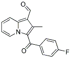 3-(4-FLUORO-BENZOYL)-2-METHYL-INDOLIZINE-1-CARBALDEHYDE Struktur