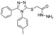 (5-PHENYL-4-P-TOLYL-4H-[1,2,4]TRIAZOL-3-YLSULFANYL)-ACETIC ACID HYDRAZIDE Struktur