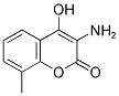 3-AMINO-4-HYDROXY-8-METHYL-2H-CHROMEN-2-ONE Struktur