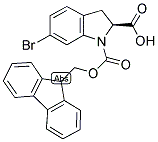 FMOC-(2S)-INDOLINE(6-BR) CARBOXYLIC ACID Struktur