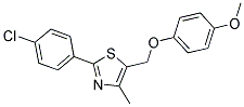 2-(4-CHLOROPHENYL)-5-[(4-METHOXYPHENOXY)METHYL]-4-METHYL-1,3-THIAZOLE Struktur